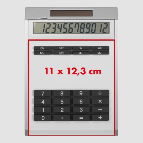 Rekenmachine eigen design met 12 digits Cascavel 2