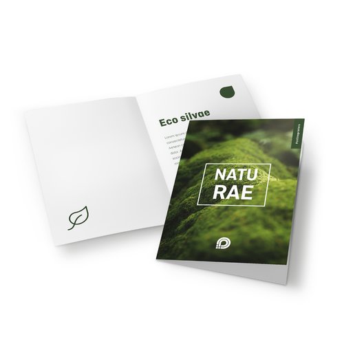 Vouwkaarten eco-/natuurpapier staand formaat, A5 1